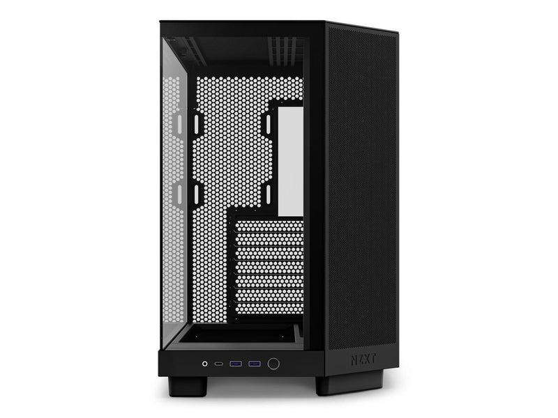 NZXT H6 FLOW Compact Dual-Chamber Mid-Tower Airflow Case, Black, CC-H61FB-01