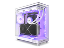 NZXT H6 FLOW RGB Compact Dual-Chamber Mid-Tower Airflow Case, White, CC-H61FW-R1