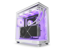 NZXT H6 FLOW RGB Compact Dual-Chamber Mid-Tower Airflow Case, White, CC-H61FW-R1