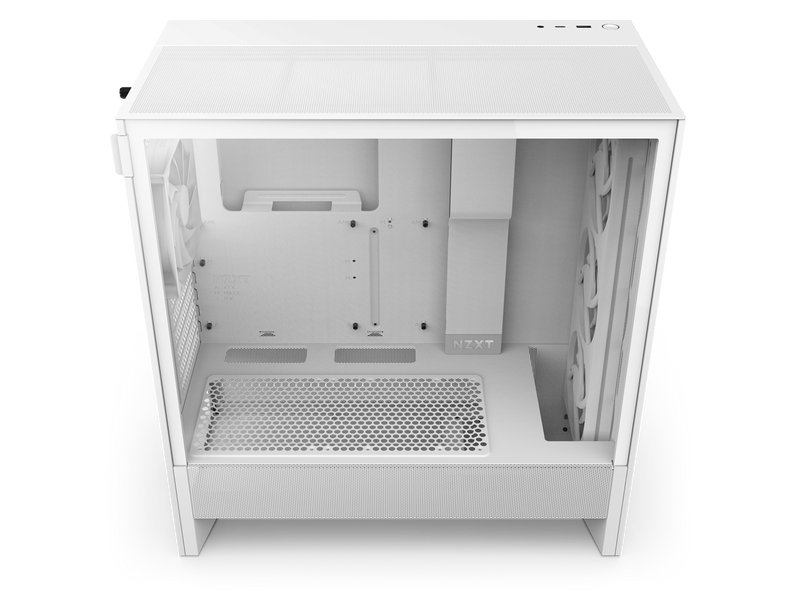 NZXT H Series H5 Flow 2024 RGB Edition ATX Mid Tower Chassis All White Color