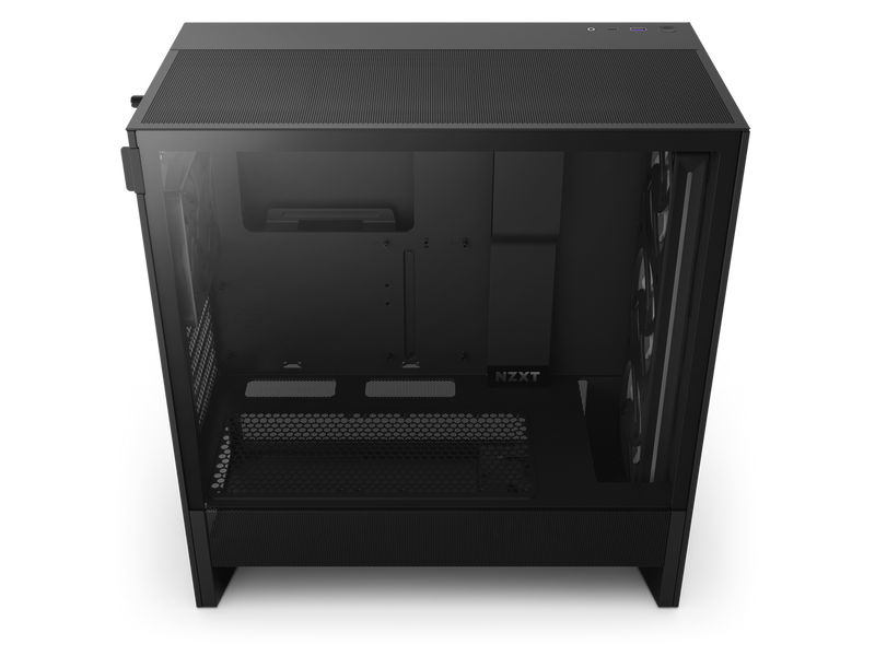 NZXT H Series H5 Flow 2024 RGB Edition ATX Mid Tower Chassis All Black Color