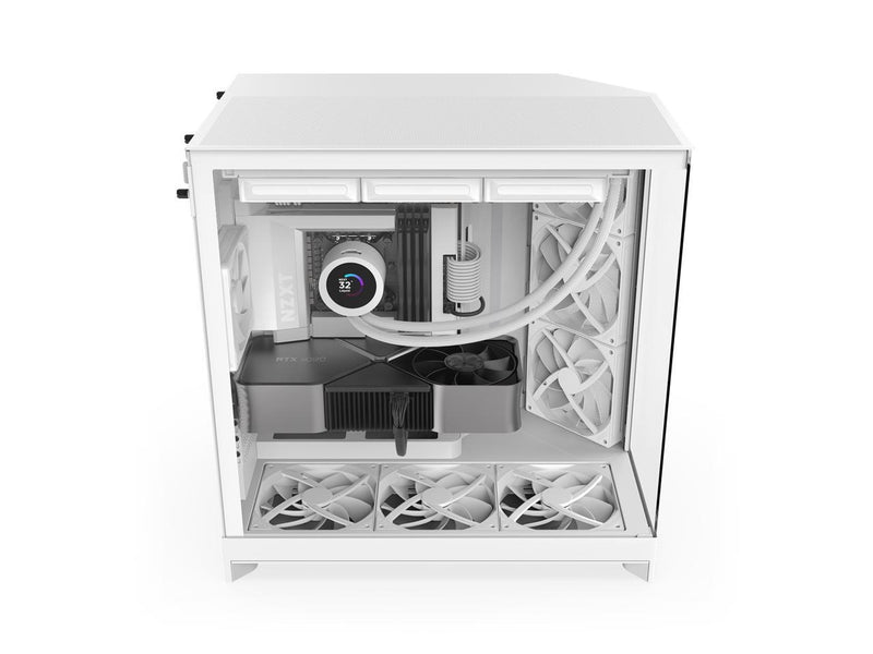 NZXT H9 Flow (2025) CM-H92FW-01 Large Dual-Chamber ATX Mid-Tower - White