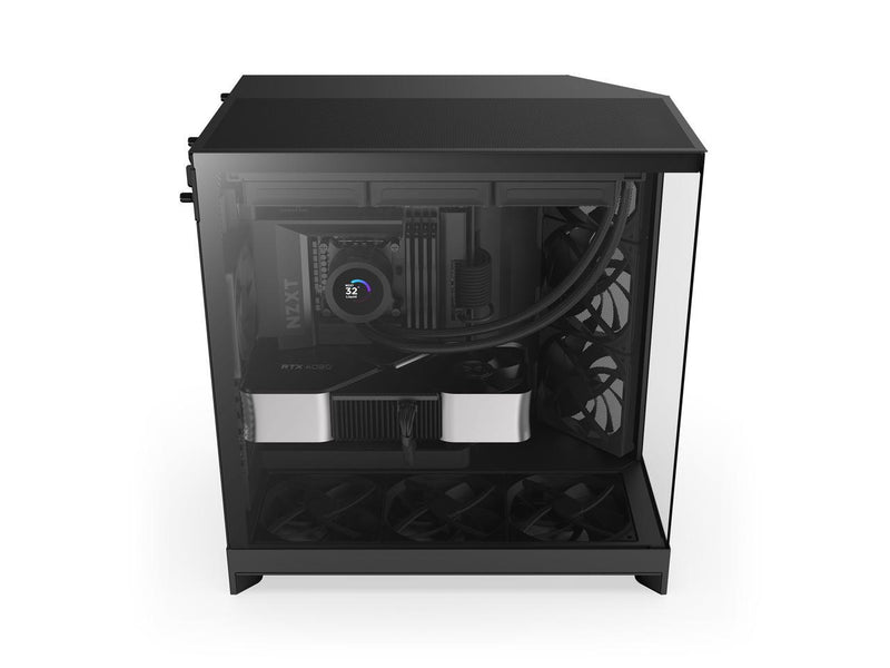 NZXT H9 Flow (2025) CM-H92FW-01 Large Dual-Chamber ATX Mid-Tower - Black
