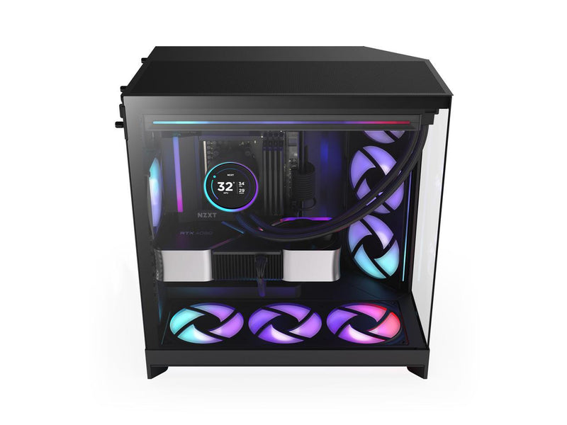 NZXT CM-H92FB-R1 Black tinted tempered glass Mid-Tower Case (Computer Cases -