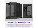 H6 (2026) Compact Dual-chamber ATX Case All Black