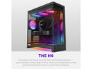 H6 (2026) Compact Dual-chamber ATX Case All Black