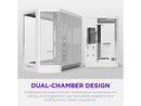 H6 (2026) Compact Dual-chamber ATX Case All White