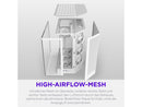 H6 RGB+ (2026) Compact Dual-chamber ATX Case - All White