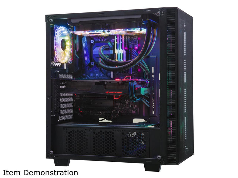 ROSEWILL CULLINAN MX Tempered Glass RGB ATX Mid Tower Computer Case with Remote