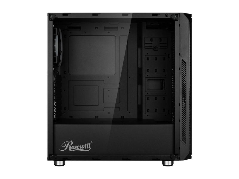 Rosewill SPECTRA D100 Black Steel / Plastic / Tempered Glass ATX Mid Tower