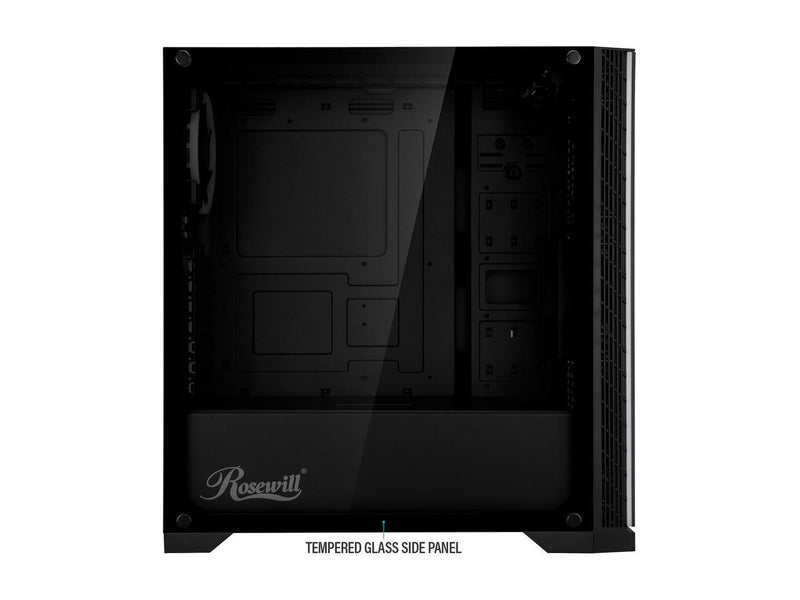 Rosewill ZIRCON I ATX Mid Tower Gaming PC Computer Case with RGB Fan & LED Light