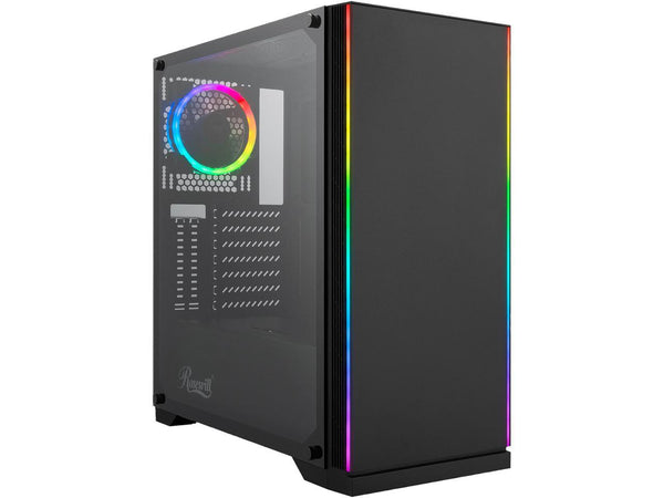 Rosewill ZIRCON I ATX Mid Tower Gaming PC Computer Case with RGB Fan & LED Light