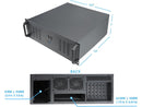 Rosewill 4U Server Chassis Rackmount Case | 11x 3.5" Bays, 3x 5.25" Devices|