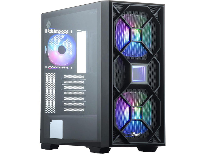 Rosewill VORTEX P500 ATX Mid Tower Gaming PC Computer Case, Supports E-ATX,