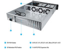 Rosewill 2U Server Chassis Rackmount Case, 4x 3.5" Bays, 2x 2.5" Devices, E-ATX