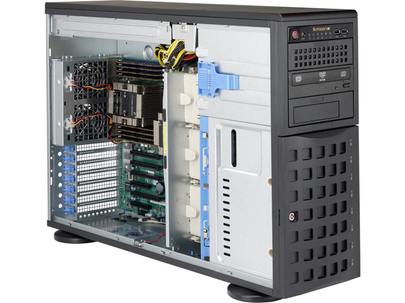 Sypermicro CSE-745BAC-R1K23B-SQ 4U tower chassis - supports maximum motherboard