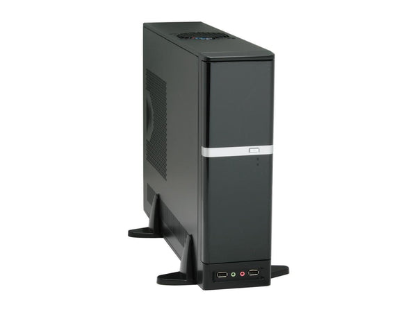 APEX DM-387 Black Steel Micro ATX Media Center / Slim HTPC Computer Case w/