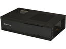 SILVERSTONE Black Acrylic and plastic front panel, 0.8mm steel body Milo series