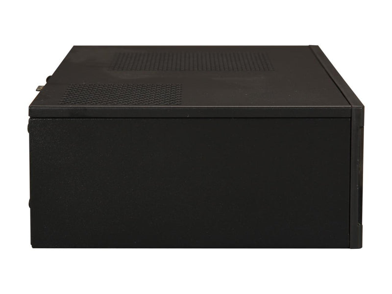 SILVERSTONE Black Acrylic and plastic front panel, 0.8mm steel body Milo series