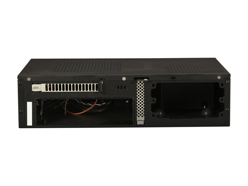 SILVERSTONE Black Acrylic and plastic front panel, 0.8mm steel body Milo series