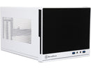SilverStone SG13WB-Q Black / White Plastic front panel with faux aluminum