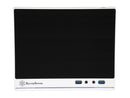 SilverStone SG13WB-Q Black / White Plastic front panel with faux aluminum