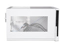 SilverStone SG13WB-Q Black / White Plastic front panel with faux aluminum