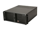iStarUSA D-400-6-ND Black 1.2mm SECC Zinc-Coated Steel 4U Rackmount Compact