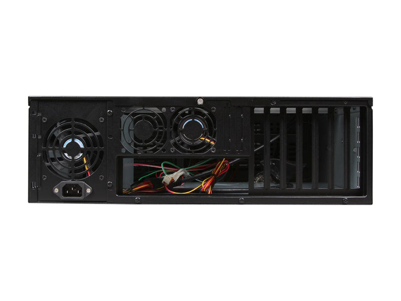 iStarUSA 3U Stylish Zinc-Coated Steel Rackmount Server Chassis Front-Mounted ATX