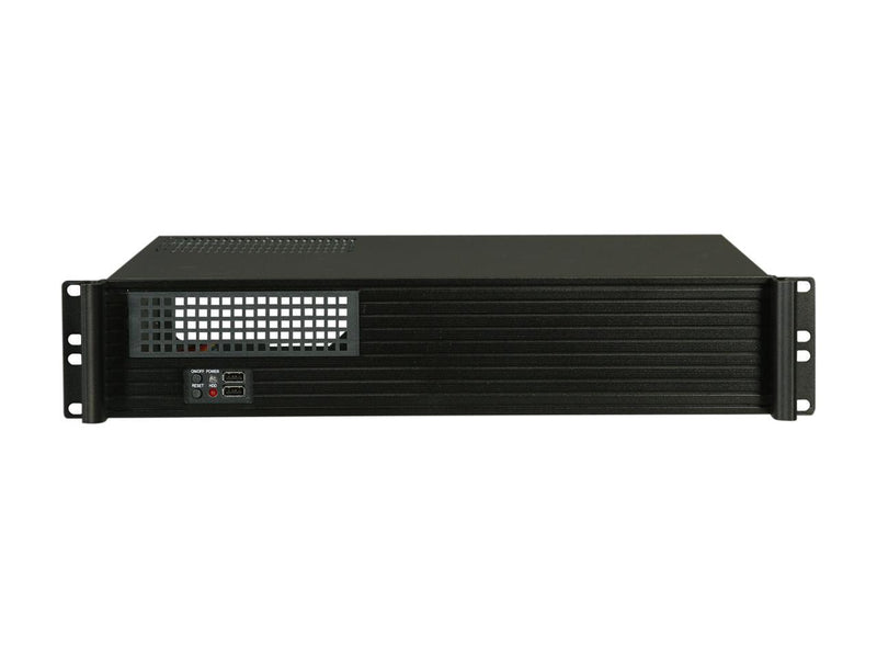 iStarUSA D-213-MATX Black Aluminum / Steel 2U Rackmount microATX Server Chassis