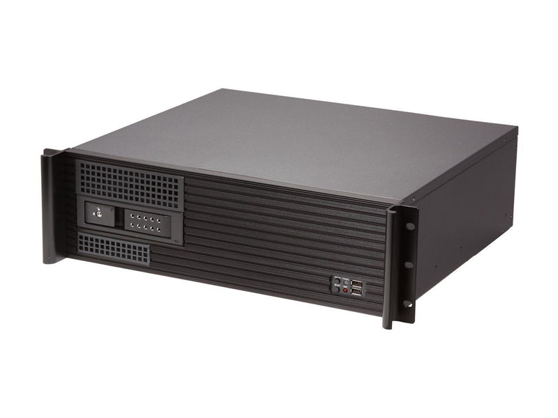 iStarUSA D313SEMATX-DE1BK Aluminum / Steel 3U Rackmount Compact Trayless Server