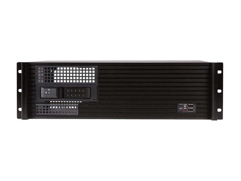 iStarUSA D313SEMATX-DE1BK Aluminum / Steel 3U Rackmount Compact Trayless Server