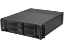 iStarUSA D-300-FS Black Aluminum / Steel 3U Rackmount Compact Stylish