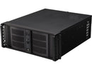 iStarUSA D-400-6 Black Aluminum / Steel 4U Rackmount Compact Stylish Chassis 6