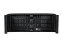 iStarUSA D-400-6 Black Aluminum / Steel 4U Rackmount Compact Stylish Chassis 6