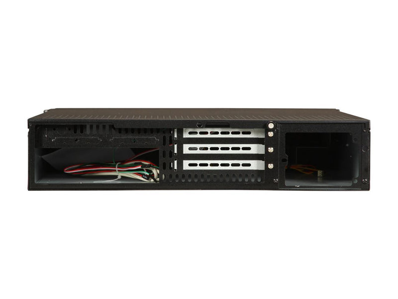 iStarUSA D-200SEA-RD Black Aluminum / Steel 2U Rackmount Server Case - Red Bezel