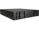 iStarUSA D-260HN Black Aluminum 2U Rackmount Compact 6x 3.5" Bay Trayless