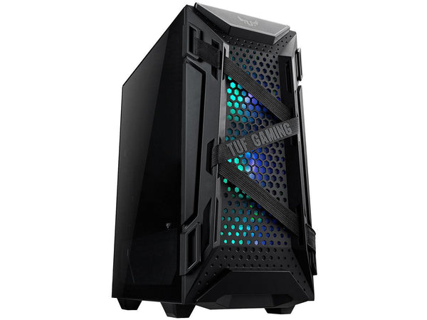 ASUS TUF Gaming GT301 Mid-Tower Compact Case for ATX Motherboards with