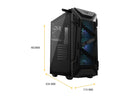 ASUS TUF Gaming GT301 Mid-Tower Compact Case for ATX Motherboards with