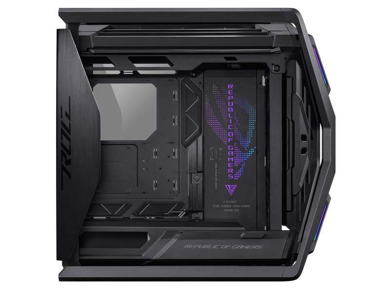 ASUS ROG Hyperion GR701 EATX full-tower computer case with semi-open structure,