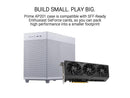 ASUS Prime AP201 White MicroATX Tempered Glass Edition Supports Graphics Cards
