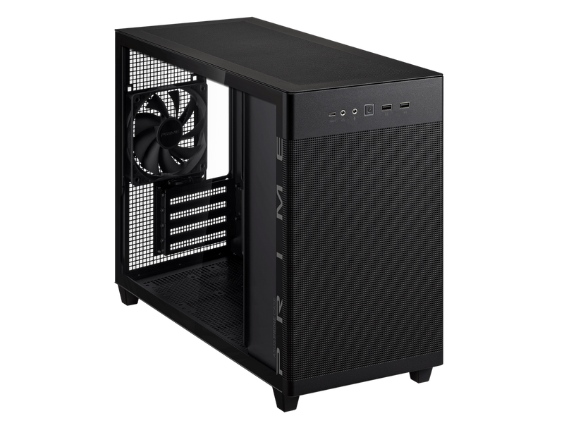 ASUS Prime AP201 Black MicroATX Tempered Glass Edition Supports Graphics Cards