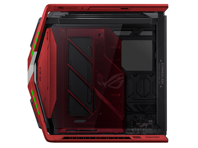 ASUS ROG Hyperion GR701 EVA-02 EATX full-tower computer case with Semi-open