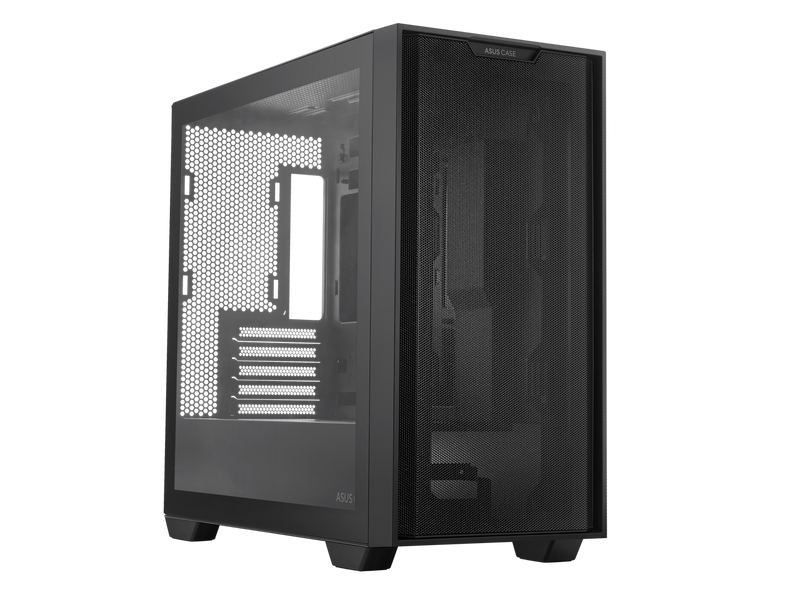 ASUS A21/BLK// Micro ATX Computer Case Steel / Plastic / Tempered Glass-Black