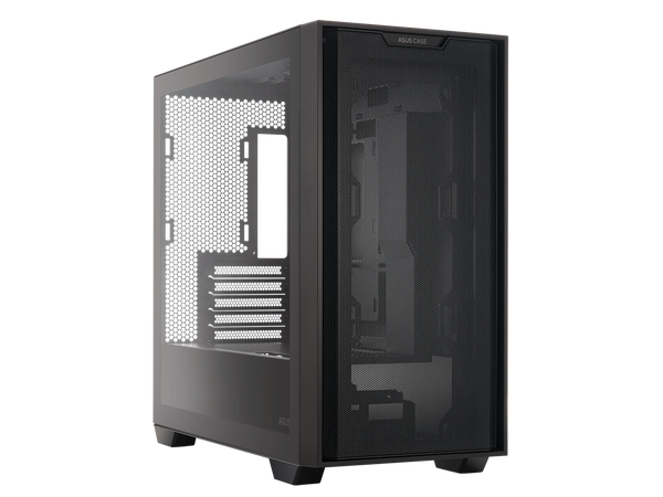 ASUS A21/BLK// Micro ATX Computer Case Steel / Plastic / Tempered Glass-Black