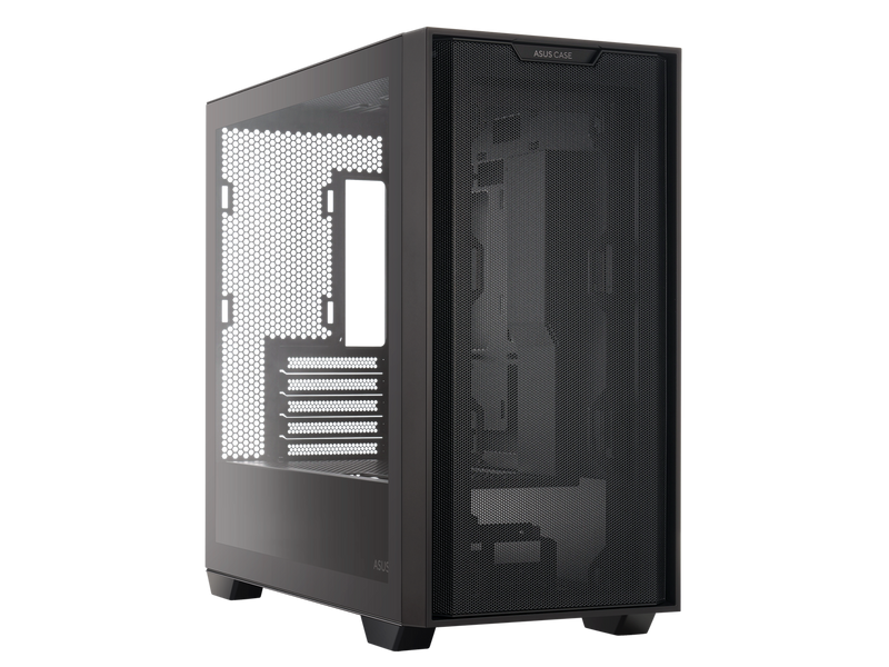 ASUS A21/BLK// Micro ATX Computer Case Steel / Plastic / Tempered Glass-Black