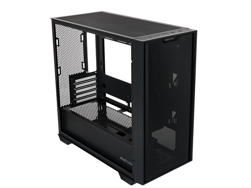 ASUS A21/BLK// Micro ATX Computer Case Steel / Plastic / Tempered Glass-Black