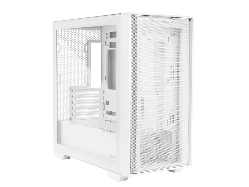 ASUS A21/WHT// Micro ATX Computer Case Steel / Plastic / Tempered Glass-White