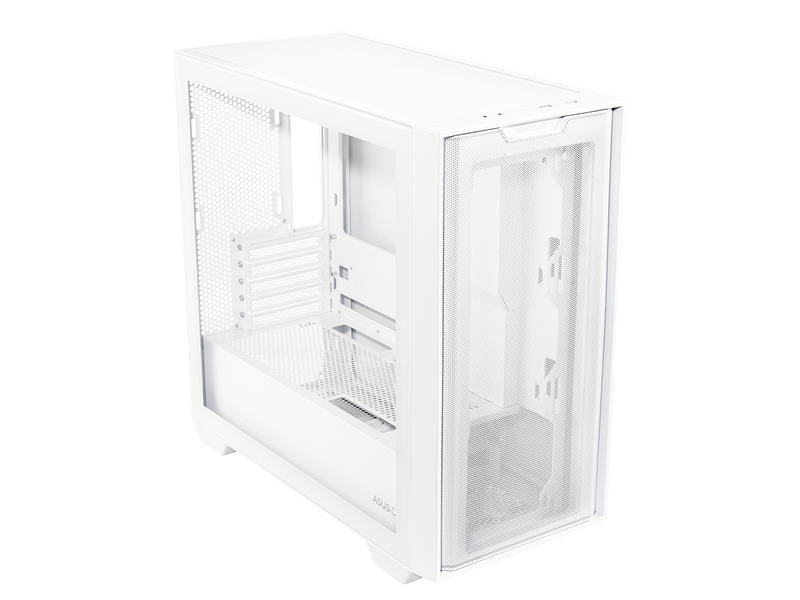 ASUS A21/WHT// Micro ATX Computer Case Steel / Plastic / Tempered Glass-White