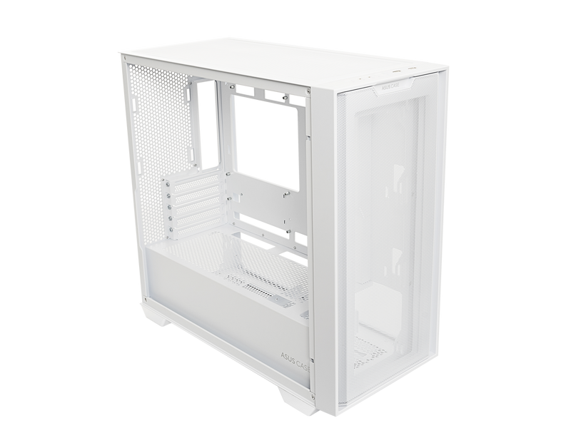 ASUS A21/WHT// Micro ATX Computer Case Steel / Plastic / Tempered Glass-White